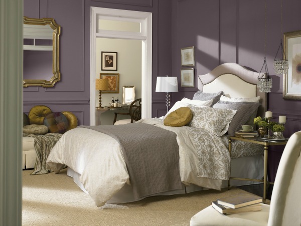 sherwin-williams 2014 color of the year: exclusive plum - sand and sisal