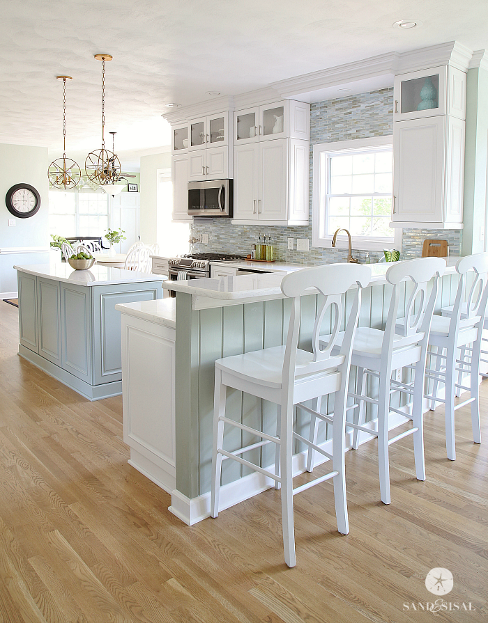 Coastal Kitchen Makeover - the reveal