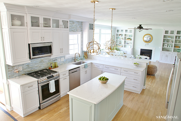 Sand and Sisals Coastal Kitchen Makeover