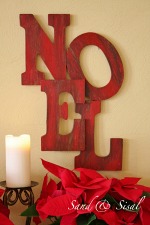 Pottery Barn Inspired Noel Sign