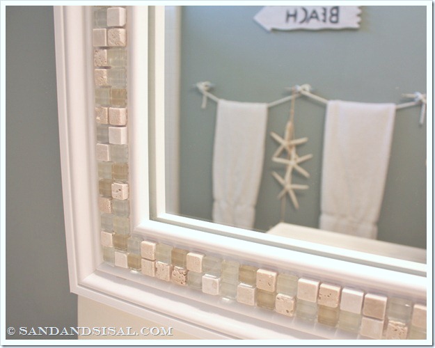 How to Frame a Mirror - Sand and Sisal