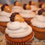 Pumpkin cupcakes with cinnamon creamcheese frosting