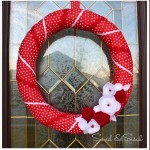 Valentine Felt Flower Wreath