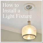How to hang a light fixture