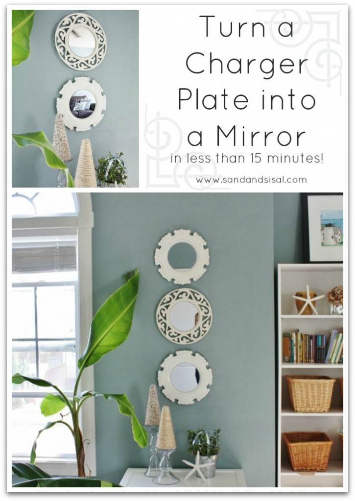 How to Turn a Charger Plate into a Mirror