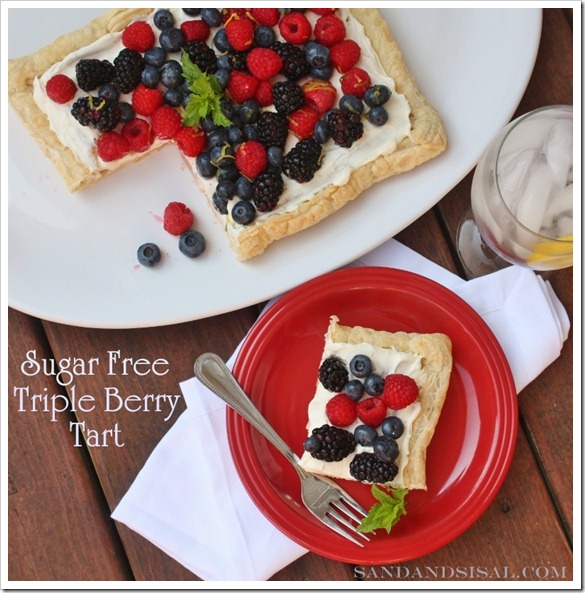 Sugar Free Triple Berry Tart