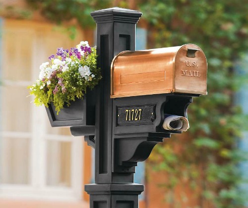 Copper mail box