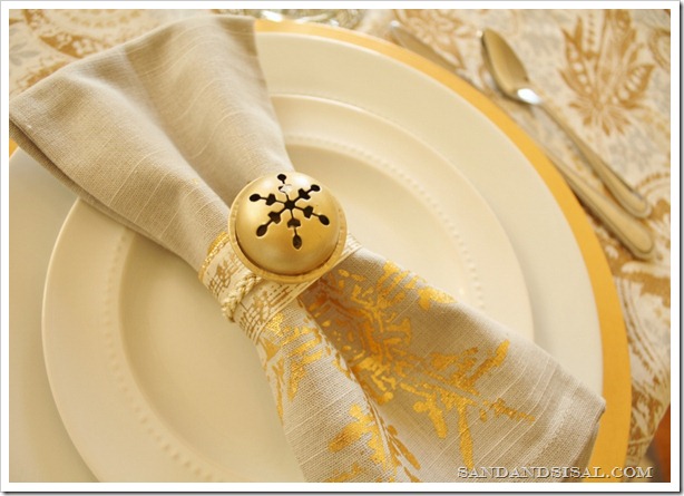 DIY Jingle Bell Napkin Rings