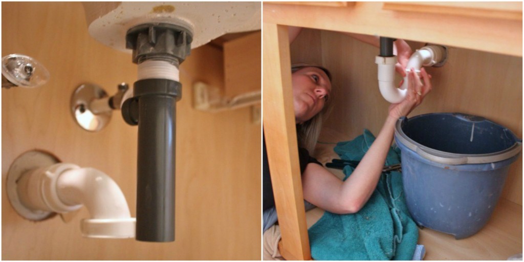 install a bathroom faucet in a bathroom sink