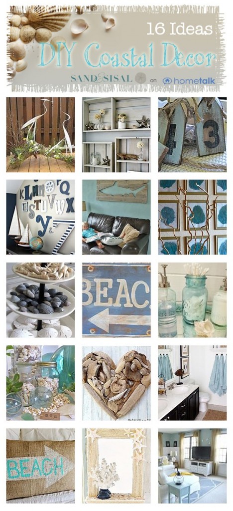 diy Coastal Decor Ideas - Sand and Sisal