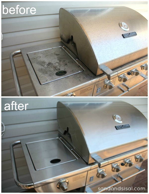 How to clean a stainless steel grill