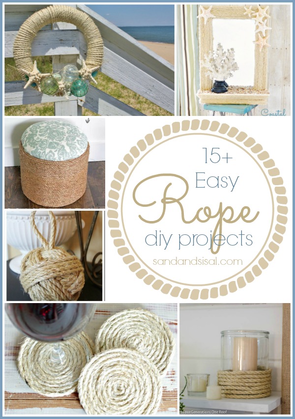 15+ Easy Rope Crafts - Sand and Sisal