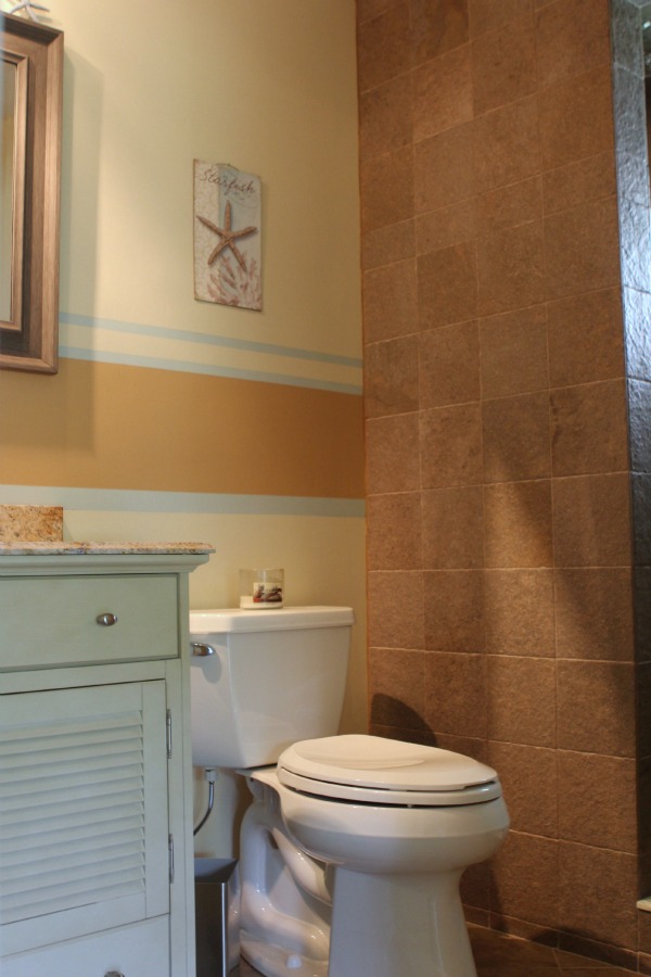 Coastal Bathroom Makeover - awesome before & after pics