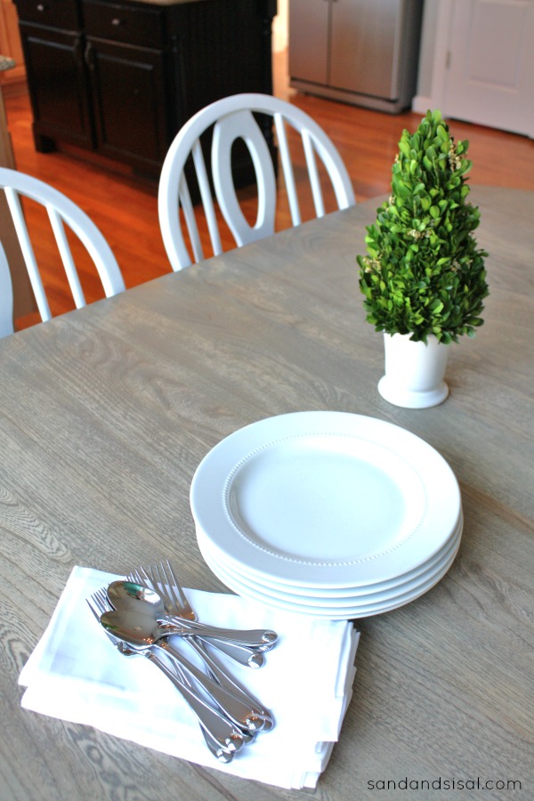 Driftwood stained table