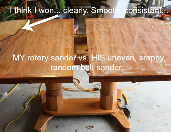 How To Refinish A Table Sand And Sisal