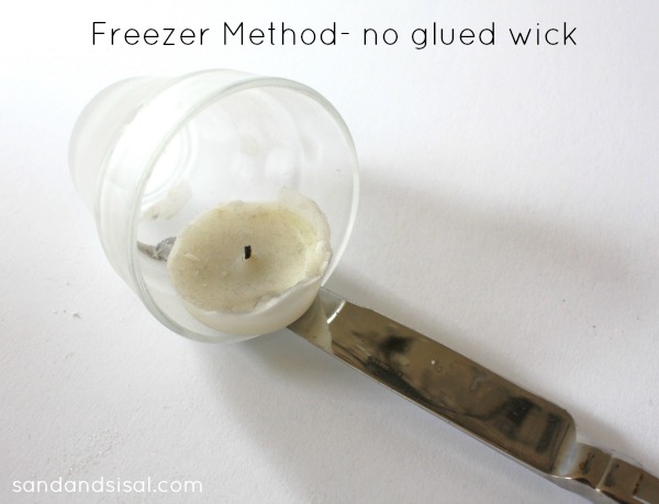 Freezer Method - no glued wick