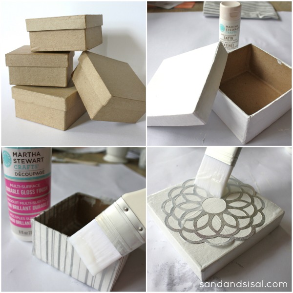 Paper Mache Boxes - Paper Mache Boxes with Lids