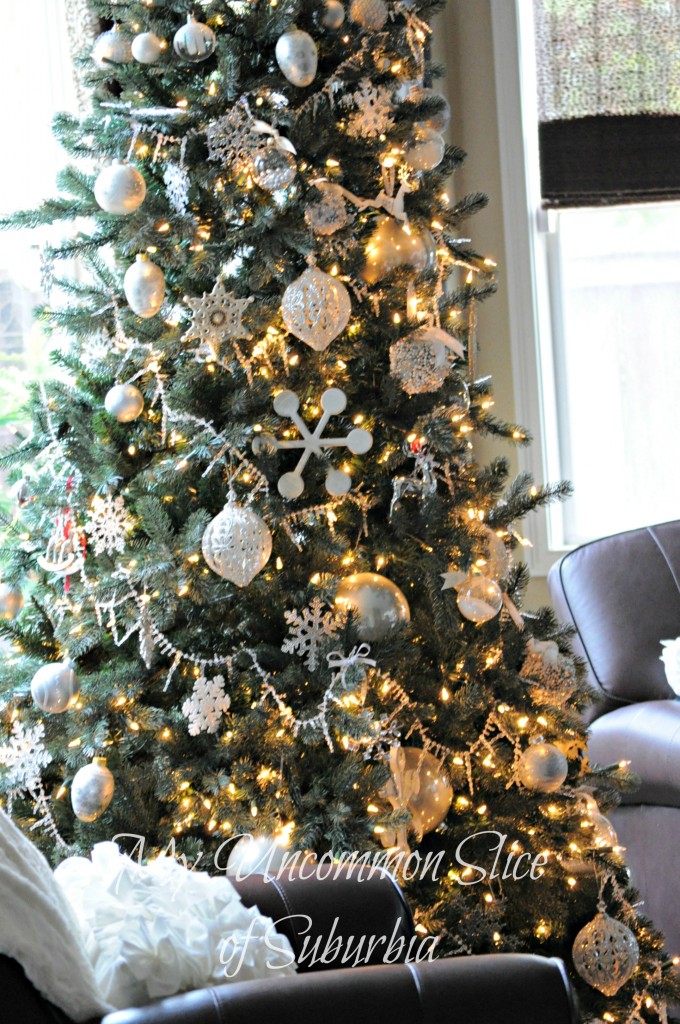 Silver and White Christmas Tree