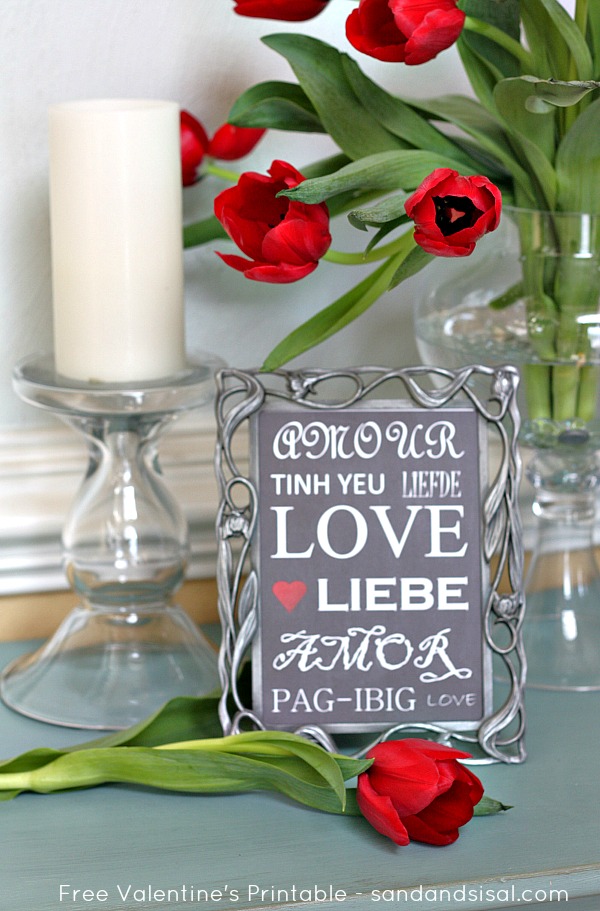 Free Valentine's Printable - Say Love in Different Languages