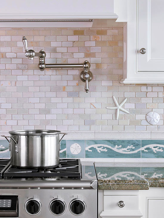 Coastal Backsplash -10 Beautiful Beach Backsplash Ideas