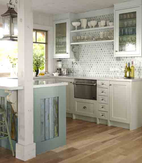 coastal and beach backsplash ideas - sand and sisal