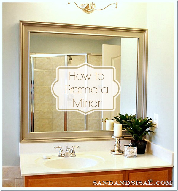 How to Frame a Mirror   Sand and Sisal