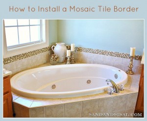 How to Install a Mosaic Tile Border