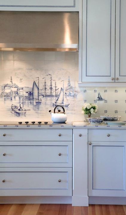 Nautical Backsplash - Coastal and Beach Backsplash Ideas