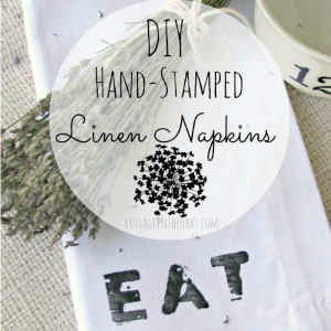 DIY-Hand-stamped-Linen-Napkins