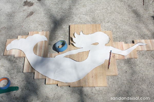 How to make wood mermaid art