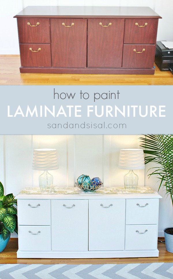 How to Paint Laminate Furniture - Sand and Sisal How to Paint Laminate Furniture - Sand and Sisal