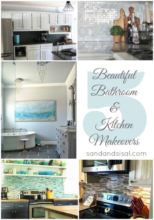 5 Beautiful Bathroom and Kitchen Makeovers