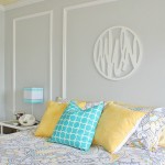 Gray + Yellow + Turquoise Teen Bedroom