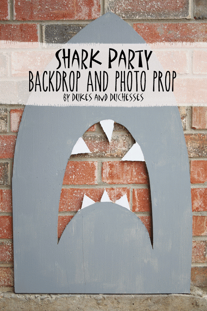 Shark Party Photo Prop
