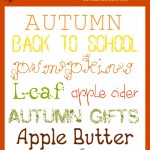 Fall Fonts