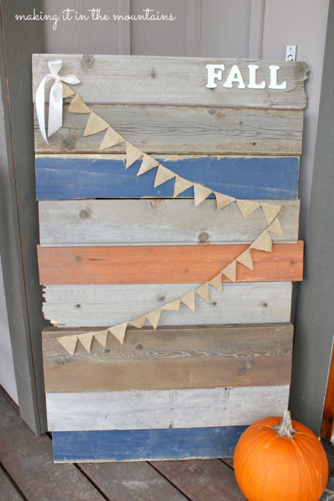 Barnwood Sign for Fall