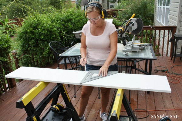 Mark boards using a triangle