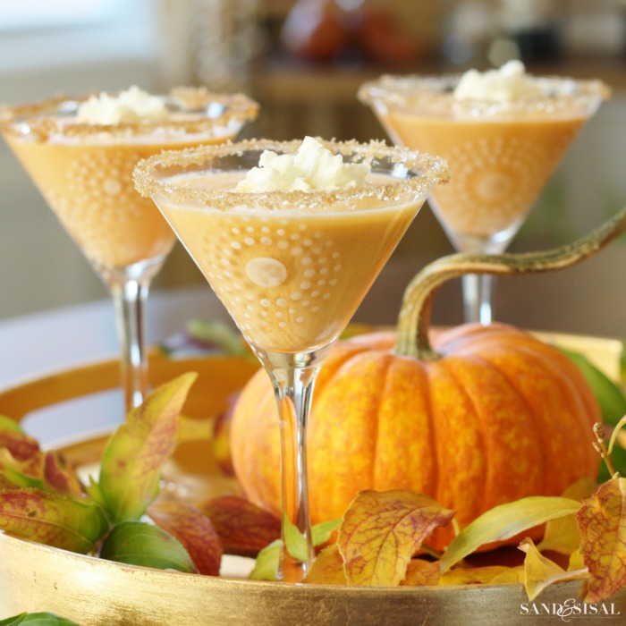 Pumpkin Pie Whipped Cream Martini Recipe