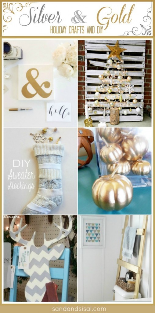 Silver and Gold Holiday Crafts + DIY