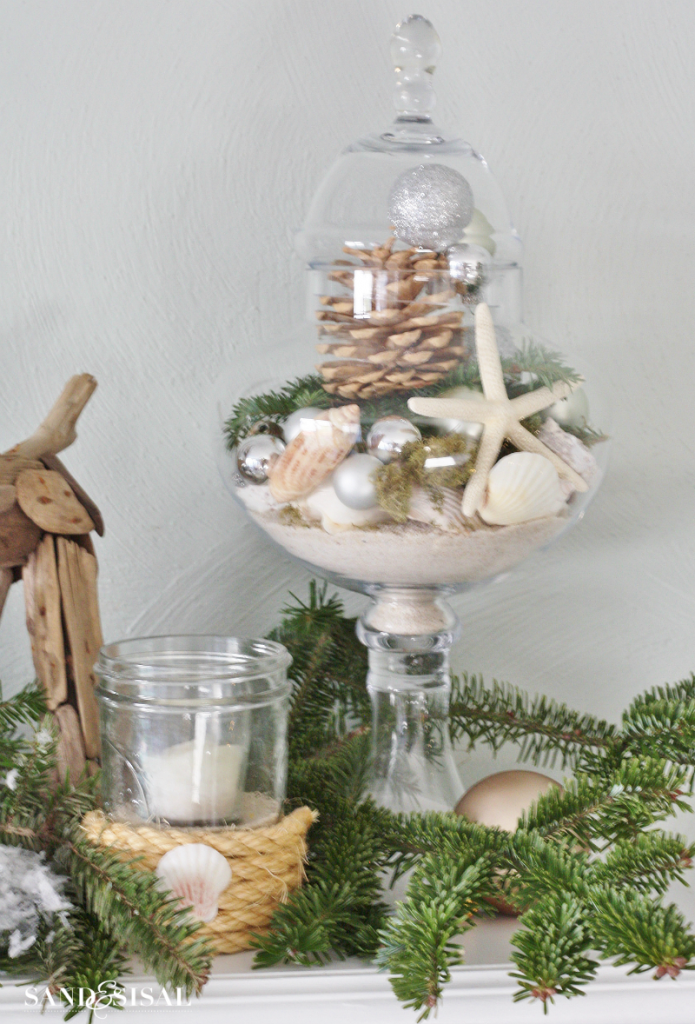 Coastal Christmas Apothecary Jar