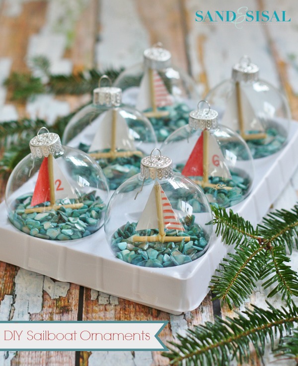 DIY Sailboat Ornaments