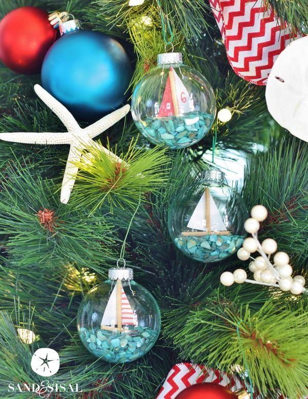 DIY Sailboat Ornaments - Sand and Sisal