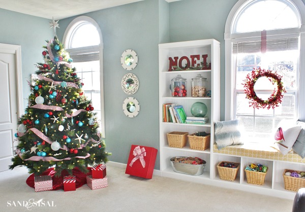 Coastal Christmas Home Tour -part 2 - Sand and Sisal