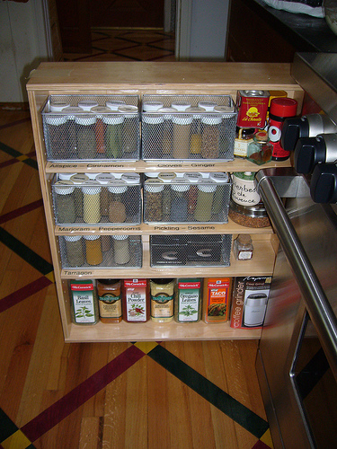 Spice Rack Storage Solutions - Sand and Sisal