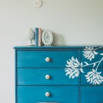 Dresser Makeover with Floral Detail