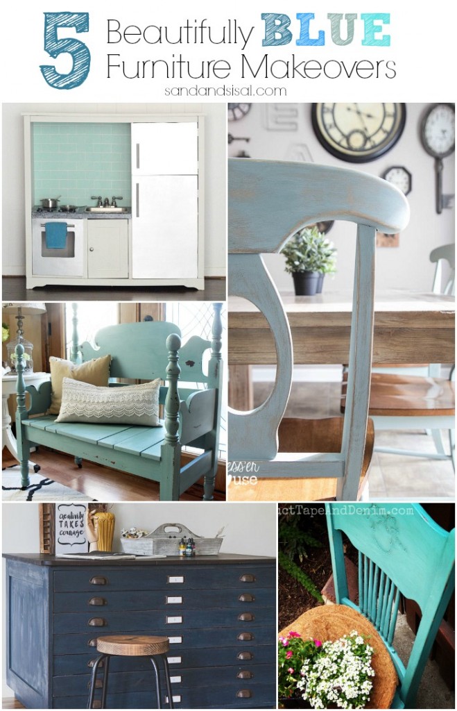 5 Beautifully Blue Furniture Makeovers