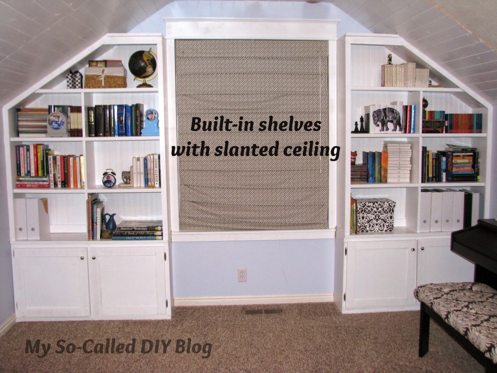 Bonus Room DIY Built-in Bookshelves