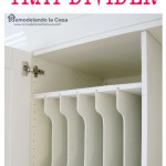 DIY - Above Fridge Tray Divider