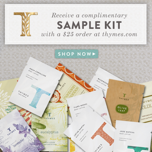 Thymes FREE sample kit