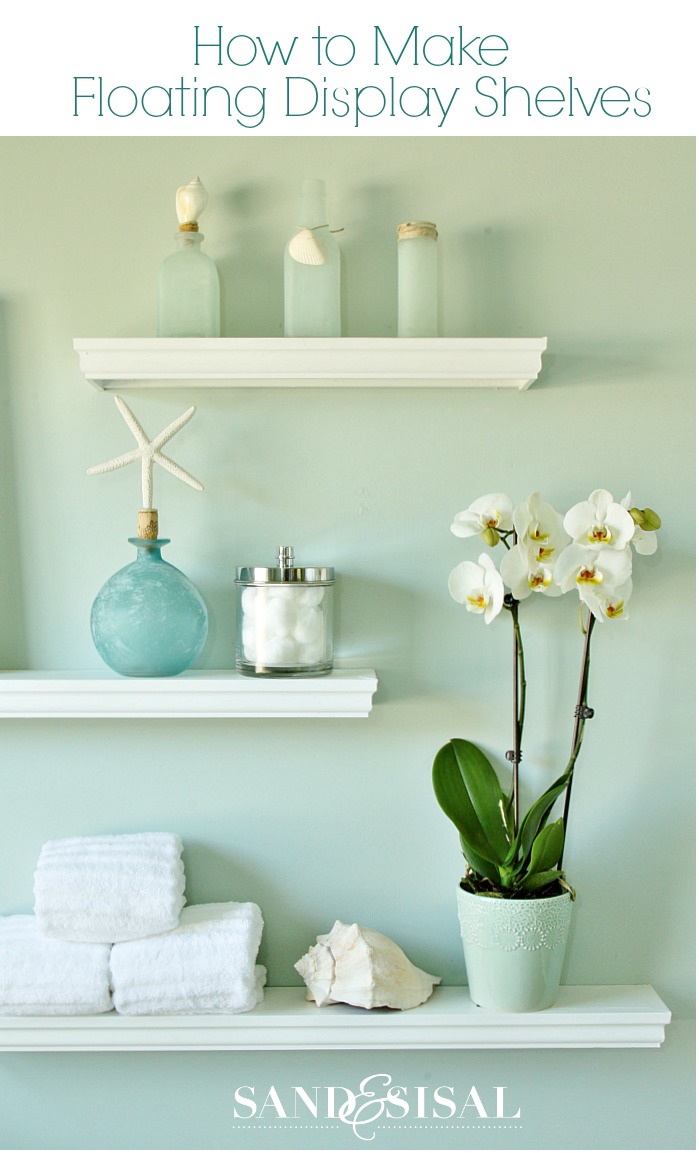 DIY Floating Display Shelves